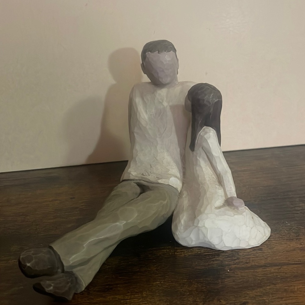 Willow Tree Father and Daughter Figurine 2000